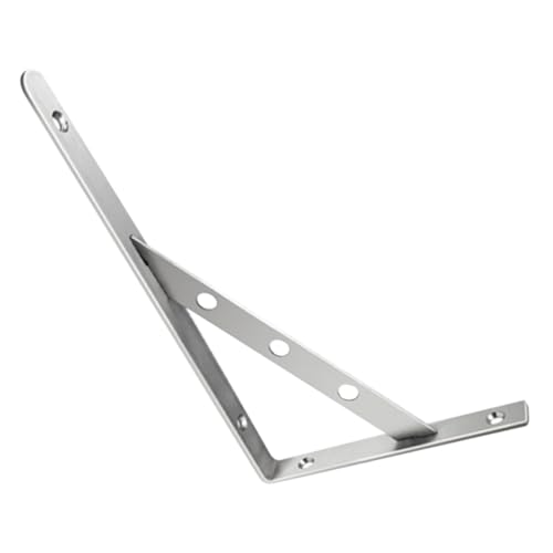LIFKOME Edelstahl Schwerlast Regalträger Dreieckstütze Wandmontage Regalhalterung für Wohn Küchen Arbeitszimmer Holzregale Robuste Aufbewahrung von LIFKOME