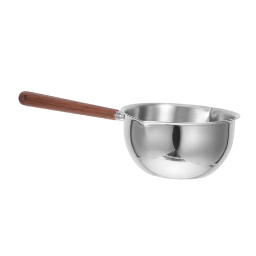 LIFKOME Edelstahl Suppenkelle mit Doppel ausgießer Langer Griff für Präzises Servieren Rostfrei Schräger Löffel zum Ausschöpfen von Suppen Saucen und Eintöpfen Einsetzbar von LIFKOME