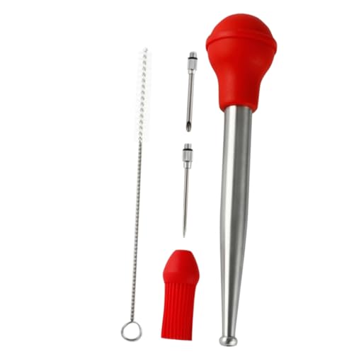 LIFKOME Edelstahl Truthahn Baster mit Präziser Nadel Lebensmittelechtes Silikon Langlebig und Flexibel zum Marinieren und Tropfen von Öl für Saftiges Fleisch Wie Truthahn Schwein Rind und LIFKOME Edelstahl Truthahn Baster mit Präziser Nadel Lebensmittelechtes Silikon Langlebig und Flexibel zum Marinieren und Tropfen von Öl für Saftiges Fleisch Wie Truthahn Schwein Rind und von LIFKOME