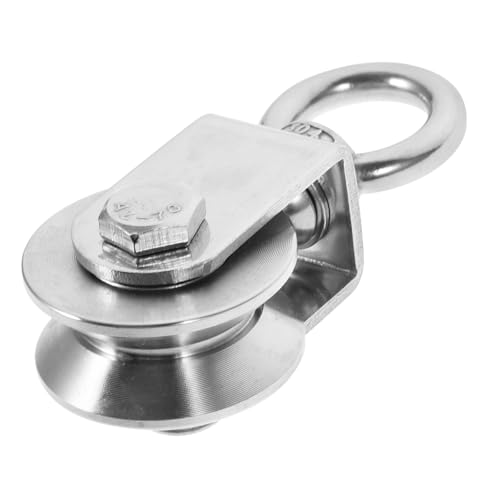 LIFKOME Edelstahl Umlenkrolle V nut Seilrolle Schwerlast Flaschenzug Hebezeug für Drahtseil Drehbar Rostfrei Sicher Robust für Gym Kabelzug Kraftkäfig Anwendung LIFKOME Edelstahl Umlenkrolle V nut Seilrolle Schwerlast Flaschenzug Hebezeug für Drahtseil Drehbar Rostfrei Sicher Robust für Gym Kabelzug Kraftkäfig Anwendung von LIFKOME