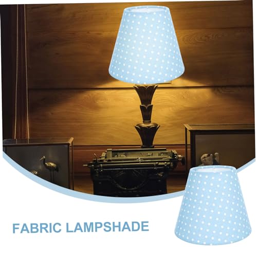 LIFKOME Einfache Blaue Stoff lampenschirm mit Polka dot muster Runde Form Langlebig und Stabil für Nachttisch Wandleuchten Einfache Montage Stilvolle Heimdekoration LIFKOME Einfache Blaue Stoff lampenschirm mit Polka dot muster Runde Form Langlebig und Stabil für Nachttisch Wandleuchten Einfache Montage Stilvolle Heimdekoration von LIFKOME