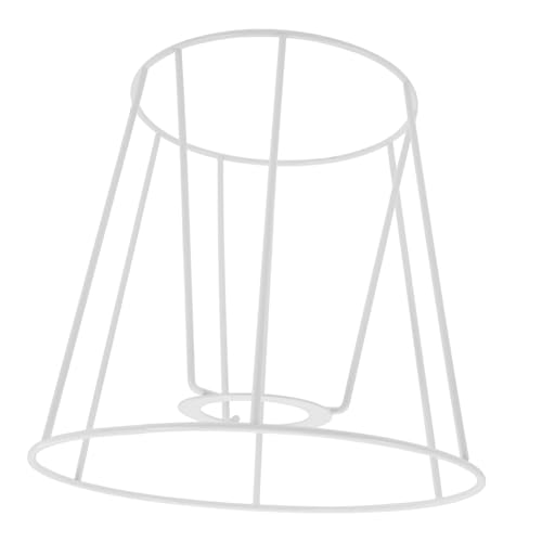 LIFKOME Eisen Lampenschirm Gestell Draht Ring DIY Lampenschirm Zubehör für Tischlampe Stehlampe Kronleuchter Einfache Konstruktion Hohe Formstabilität Dekorativer Lampenschirmrahmen von LIFKOME