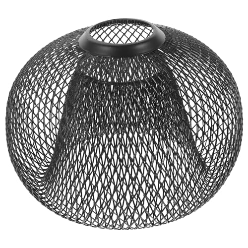 LIFKOME Eisen doppelstock Metallnetz Lampenschirm für Pendelleuchte Moderner Stilvoller Käfig lampenschirm für Wohn Gastronomiebereiche Trendiges Design für Flur Bar und Wohnzimmer von LIFKOME