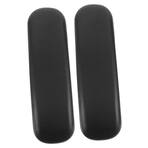 LIFKOME Ergonomische Bürostuhl Armlehnenpolster Pu Material Brotform Design Bequemer Arm Schulterschonend Verstellbar Langlebig Passend für Schreibtisch Drehstühle von LIFKOME