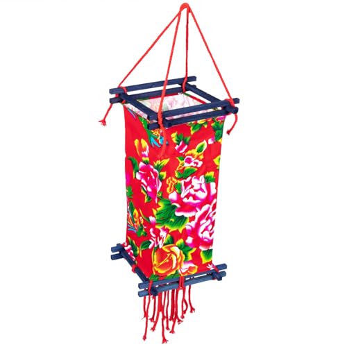 LIFKOME Ethnische Stofflaterne Rechteckig Dekorativ Langlebig für Innen Außen Geeignet Chinesisches Restaurant Bar Festtagsdeko LIFKOME Ethnische Stofflaterne Rechteckig Dekorativ Langlebig für Innen Außen Geeignet Chinesisches Restaurant Bar Festtagsdeko von LIFKOME