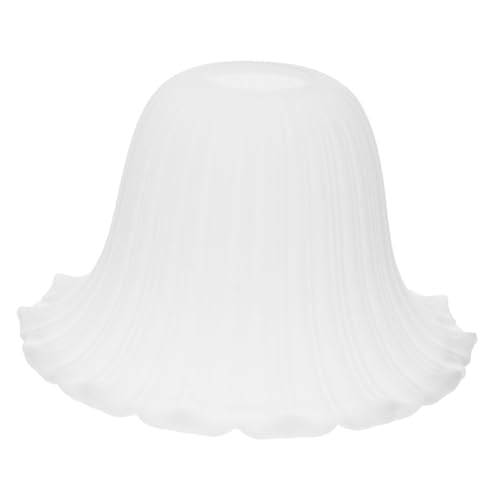 LIFKOME Europäischer Glas Lampenschirm Transparenter Mattierter Lampenabdeckung für Deckenleuchte Langlebiges Material Stilvolles Design Geeignet für Wohnzimmer Schlafzimmer Beleuchtung von LIFKOME