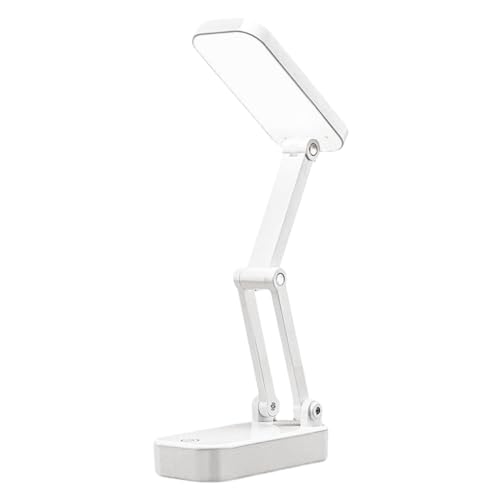 LIFKOME Faltbare LED Schreibtischlampe mit Augenschutz Wiederaufladbare Tragbare Leselampe für Dreifarbige Helligkeit für Schlafsaal Schlafzimmer und Arbeitsbereich von LIFKOME