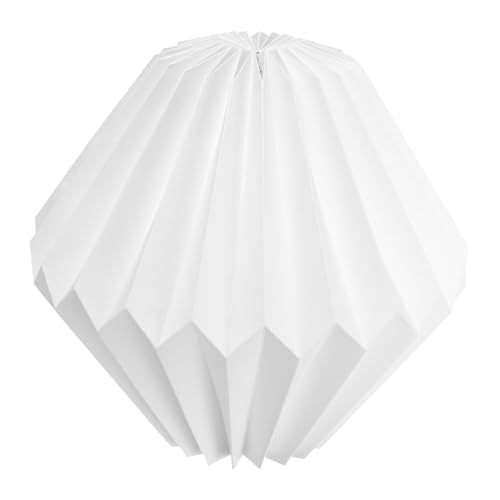 LIFKOME Faltbarer Lampenschirm aus Papier Dekorative Laterne Schlichtes Design Warmes Licht Geeignet für Wohnzimmer Restaurant Hotel Vielseitige Hängelampe von LIFKOME