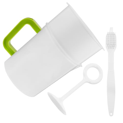 LIFKOME Feinmaschiges Langlebiges Küchensieb Set mit Fassungsvermögen und Reinigungspinsel Ergonomischer Griff Multifunktionaler Saft und Sojamilchfilter für Obst und Teesiebzwecke von LIFKOME