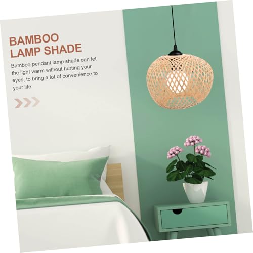 LIFKOME Geflochtener Lampenschirm Pendelleuchte Deckenleuchte Dekorativer Rustikaler Lampenschirm für Wohnzimmer Schlafzimmer mit Chinesischem Stil und Sanftem Licht LIFKOME Geflochtener Lampenschirm Pendelleuchte Deckenleuchte Dekorativer Rustikaler Lampenschirm für Wohnzimmer Schlafzimmer mit Chinesischem Stil und Sanftem Licht von LIFKOME