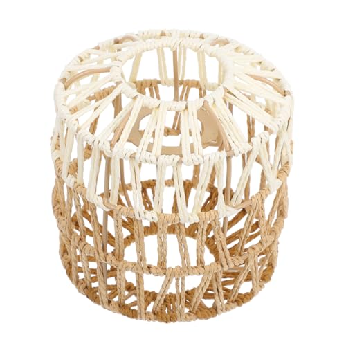 LIFKOME Geflochtener Lampenschirm aus Papierseil Stabiles Deckenlampen design Handgefertigter Pendelleuchten schirm für Wohnzimmer Esszimmer Hotel Fassung Natürlicher Boho stil Langlebig LIFKOME Geflochtener Lampenschirm aus Papierseil Stabiles Deckenlampen design Handgefertigter Pendelleuchten schirm für Wohnzimmer Esszimmer Hotel Fassung Natürlicher Boho stil Langlebig von LIFKOME