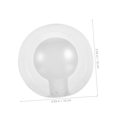 LIFKOME Glaskugel Lampenschirm Ersatzglas Klar Transparent Rundes Lampenglas für Pendelleuchte Wohnzimmer Leuchte Installieren Reinigen von LIFKOME