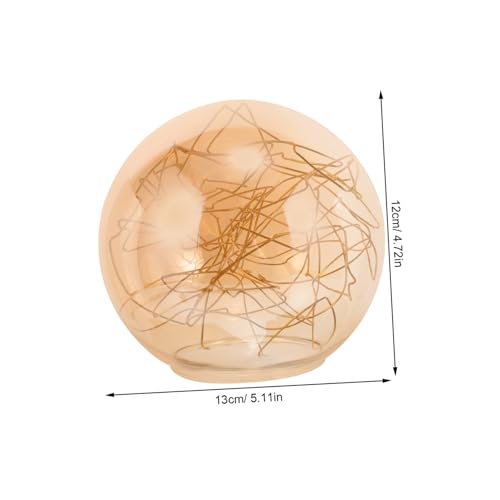 LIFKOME Glaskugel Lampenschirm mit Großem Öffnung Gebogene Drahtstruktur Ersatz Lampenschirm für Deckenleuchten Geeignet für Wohnzimmer Schlafzimmer Esszimmer Einfach zu Montieren und LIFKOME Glaskugel Lampenschirm mit Großem Öffnung Gebogene Drahtstruktur Ersatz Lampenschirm für Deckenleuchten Geeignet für Wohnzimmer Schlafzimmer Esszimmer Einfach zu Montieren und von LIFKOME
