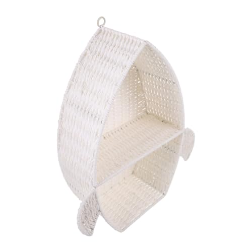LIFKOME Hängendes Regal Geflochtenem Material Wandregal mit Aufbewahrungskorb für Bücher Vasen und Deko Design für Wohnzimmer und Küche Papier und Gefertigt LIFKOME Hängendes Regal Geflochtenem Material Wandregal mit Aufbewahrungskorb für Bücher Vasen und Deko Design für Wohnzimmer und Küche Papier und Gefertigt von LIFKOME