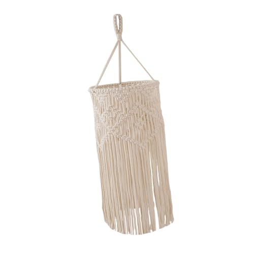LIFKOME Handgefertigter Boho Lampenschirm aus Gewebtem Rattan Dekorativer Hängelampen schirm für Wohnzimmer Schlafzimmer und Gaststätten Natürlicher Stil für Warme Diffuse Beleuchtung von LIFKOME