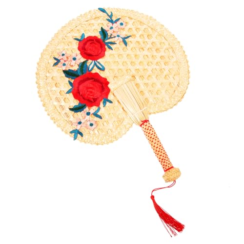 LIFKOME Handgefertigter geflochtener Fächer Groß Chinesischer Stil Leicht Tragbar Handgewebter Sommerfächer für Erwachsene und Stilvolle Kühlung und Dekoration im Retro-design LIFKOME Handgefertigter geflochtener Fächer Groß Chinesischer Stil Leicht Tragbar Handgewebter Sommerfächer für Erwachsene und Stilvolle Kühlung und Dekoration im Retro-design von LIFKOME