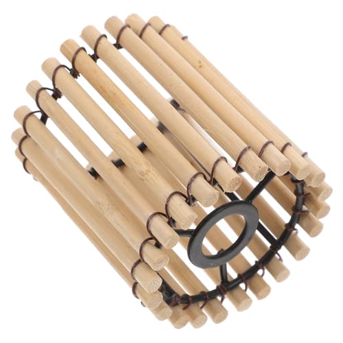 LIFKOME Handgefertigter natürlicher Lampenschirm Klein Weiche Beleuchtung Teezimmer Dekoration Natürlicher Lampenschirm für Deckenleuchten Gemütliche Atmosphäre von LIFKOME