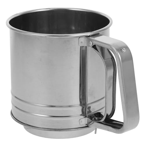 LIFKOME Handliches Mehlsieb aus Edelstahl Cup Multifunktionaler Feiner Sieb mit Drehfilter für Backen und Kochen Kleines Sieb für Mehl und Puderzucker Praktisches Küchensieb für Feines LIFKOME Handliches Mehlsieb aus Edelstahl Cup Multifunktionaler Feiner Sieb mit Drehfilter für Backen und Kochen Kleines Sieb für Mehl und Puderzucker Praktisches Küchensieb für Feines von LIFKOME