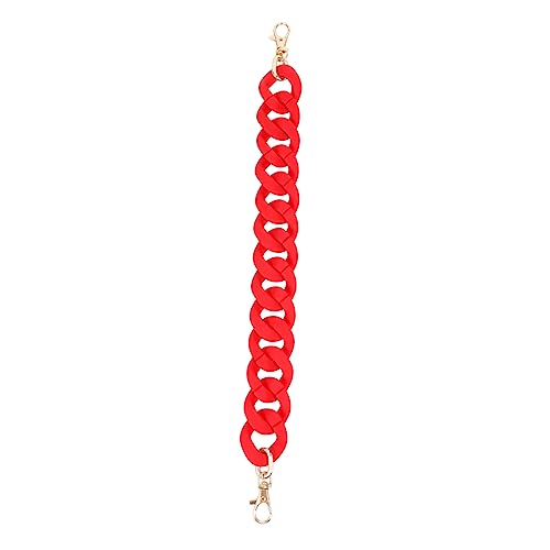 LIFKOME Handtaschen Ersatzkette Strapazierfähigem Material DIY Taschengurte Für Designs Rote Geldbörsenkette Lang Für Umhängetaschen Und Schultertaschen von LIFKOME