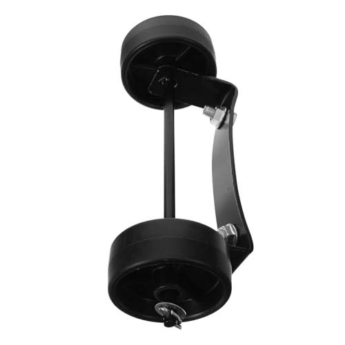 LIFKOME Heizstrahler Ersatzrad aus Robustem Eisen und Kunststoff Bewegliches Patio Gas Heater Wheel Heizer für Einfache Handhabung und Langlebigen Outdoor Heizpilz Zubehör Schwarz von LIFKOME