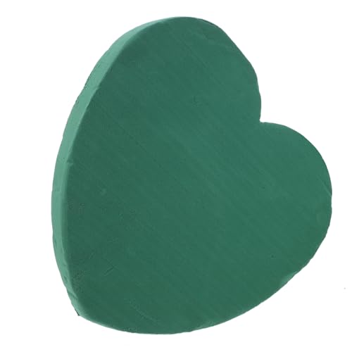 LIFKOME Herzförmiger Blumenschlamm für Frische Blumen Steckmasse DIY Blumenarrangements Leicht Zuschneidbar Wasserspeichernd Langlebig für Hochzeits und Wohnraumdekoration von LIFKOME