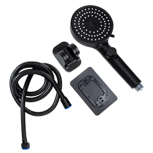 LIFKOME Hochdruck Duschkopf Sprühmodus Brausekopf mit Schlauch und Bohrfreiem Halter Handbrause Wassersparend Langlebig für Bad und Dusche Geeignet von LIFKOME
