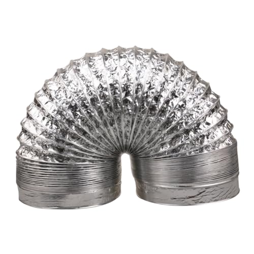 LIFKOME Hochtemperaturbeständiger Aluminium-lüftungsschlauch Flexibel Doppellagig Verstärkt für Abluft Belüftungssysteme in Küche Bad Hvac Klimaanlagen LIFKOME Hochtemperaturbeständiger Aluminium-lüftungsschlauch Flexibel Doppellagig Verstärkt für Abluft Belüftungssysteme in Küche Bad Hvac Klimaanlagen von LIFKOME