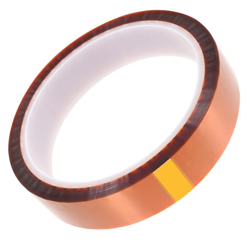 LIFKOME Hochtemperaturbeständiges Polyimid Klebeband Hitzebeständiges Isolierband Abriebfest Reißfest Selbstklebend Geeignet für Drucker Elektronische Bauteile Automobilsensoren von LIFKOME