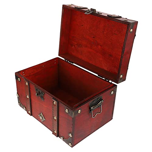 LIFKOME Holz Aufbewahrungsbox mit Schloss Vintage Schmuckkasten Dekorative Haushaltsbox für Kleinigkeiten Antike Truhe Langlebig und Praktisch LIFKOME Holz Aufbewahrungsbox mit Schloss Vintage Schmuckkasten Dekorative Haushaltsbox für Kleinigkeiten Antike Truhe Langlebig und Praktisch von LIFKOME