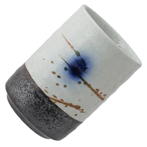 LIFKOME Japanische Teetasse aus Porzellan Mikrowellengeeignet Handbemalt mit Asiatischem Muster Glasiert Langlebig und Leicht zu Reinigen für Tee liebhaber und Entspanntes Teetrinken zu von LIFKOME