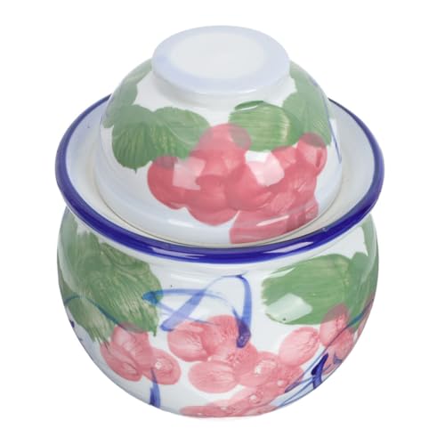 LIFKOME Kimchiglas Aus Keramik Sauerkrauttopf Aus Keramik Kimchi-behälter Einmachgläser Mit Gurkenbehälter Gärtopf Aus Keramik Gurkenglas Aus Keramik Gärtank Jahrgang Kimchi-Altar LIFKOME Kimchiglas Aus Keramik Sauerkrauttopf Aus Keramik Kimchi-behälter Einmachgläser Mit Gurkenbehälter Gärtopf Aus Keramik Gurkenglas Aus Keramik Gärtank Jahrgang Kimchi-Altar von LIFKOME
