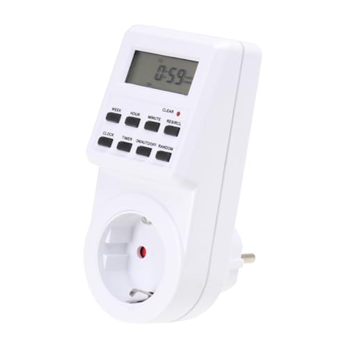 LIFKOME Kleiner Digital Zeitschaltstecker mit Strommessfunktion LCD Display Backup Batterie Indoor Steckdose Einfache Bedienung Geeignet für Acv Europäische Steckdosen LIFKOME Kleiner Digital Zeitschaltstecker mit Strommessfunktion LCD Display Backup Batterie Indoor Steckdose Einfache Bedienung Geeignet für Acv Europäische Steckdosen von LIFKOME