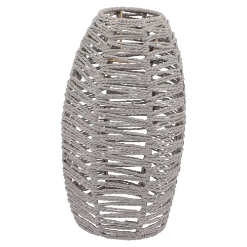 LIFKOME Kleiner Geflochtener Lampenschirm aus Papierseil Deckenlampen abdeckung Ersatz lichtzubehör für Wohnzimmer Schlafzimmer Warmes Natürliches Flair Minimalistisches Design LIFKOME Kleiner Geflochtener Lampenschirm aus Papierseil Deckenlampen abdeckung Ersatz lichtzubehör für Wohnzimmer Schlafzimmer Warmes Natürliches Flair Minimalistisches Design von LIFKOME