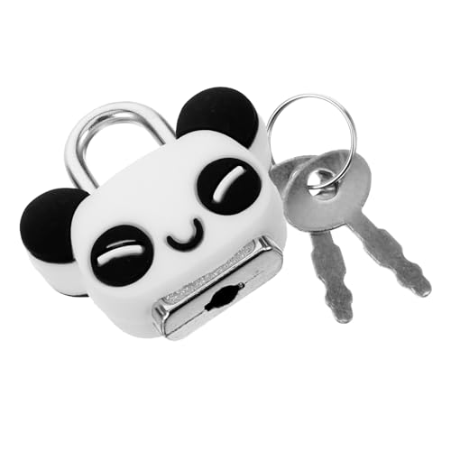 LIFKOME Kleines Panda vorhängeschloss Metall Mini Schloss mit Schlüssel für Schmuckkästchen Schränke Gepäck und Taschen Sicherer Leichter Schutz für Zuhause und Unterwegs LIFKOME Kleines Panda vorhängeschloss Metall Mini Schloss mit Schlüssel für Schmuckkästchen Schränke Gepäck und Taschen Sicherer Leichter Schutz für Zuhause und Unterwegs von LIFKOME