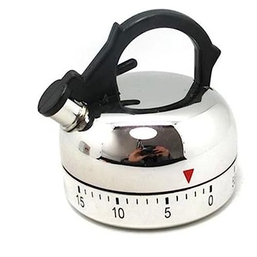 LIFKOME Mechanischer Timer Küche Wasserkocher-Design Backerinnerung Haushaltsküche Kochzeit-Manager Ohne Batterie Dekoration Studentenwohnheim von LIFKOME