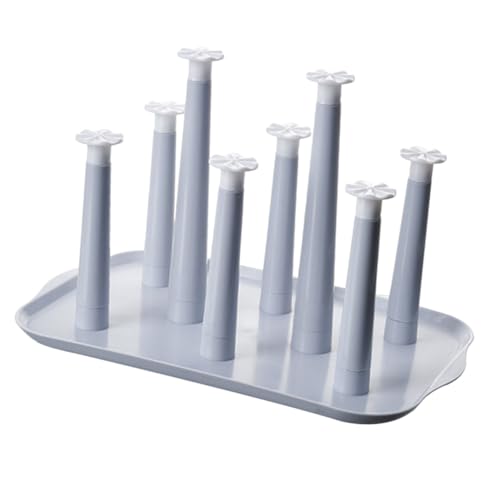 LIFKOME Küchen Becherhalter aus Quadratisches Abtropfgestell für Stilvoller Aufbewahrungs organizer Geruchsneutral für Haushalt und Küchentheke Kopfüber Trocken Zufällige Zufällige Farbe von LIFKOME