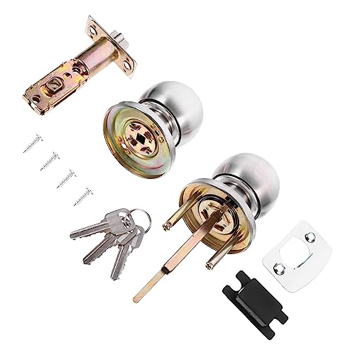 LIFKOME Kugel Türschloss für Badezimmer Schlafzimmer und Arbeitszimmer Langlebige Praktische Konstruktion für Einfache Installation und Nutzung für Wohnräume von LIFKOME