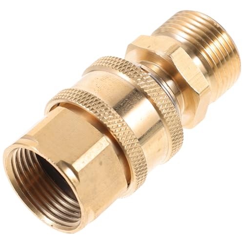 LIFKOME Kupfer Gartenschlauch Schnellverbinder Hochdruck Schlauchadapter Wasserschlauch Kupplung Leckfrei Robust Für Gartenpumpe Wasserhahn LIFKOME Kupfer Gartenschlauch Schnellverbinder Hochdruck Schlauchadapter Wasserschlauch Kupplung Leckfrei Robust Für Gartenpumpe Wasserhahn von LIFKOME