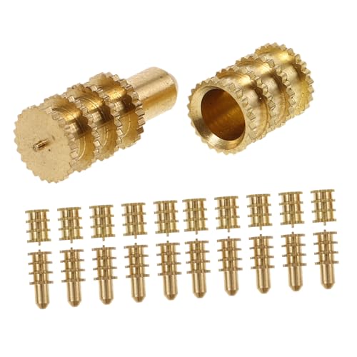 LIFKOME Kupfer Table Leaf Dowels Tischverbindungsset Metall Einfache Montage und Demontage Kompatibel mit Verschiedenen Esszimmertischen Langlebige Tischbeschläge für Nahtlose Verbindung von LIFKOME