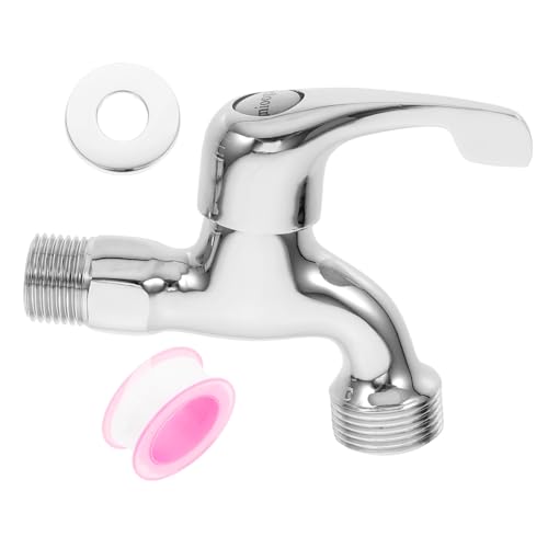 LIFKOME Kupfer Waschmaschinen Wasserhahn mit Einhebelgriff Langlebiger Kaltwasserhahn für Bad Küche Balkon aus Hochwertigem Messing Auslaufsicher Einfache Montage Ersatz für Alte Modelle von LIFKOME