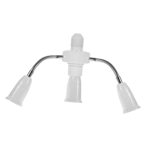 LIFKOME Lampenfassung Verlängerung mit Flexiblem Schlauch und Fach Mehrfach Lichtfassung Einfache Installation Vielseitiger Lampensockel Adapter für DIY Beleuchtung von LIFKOME