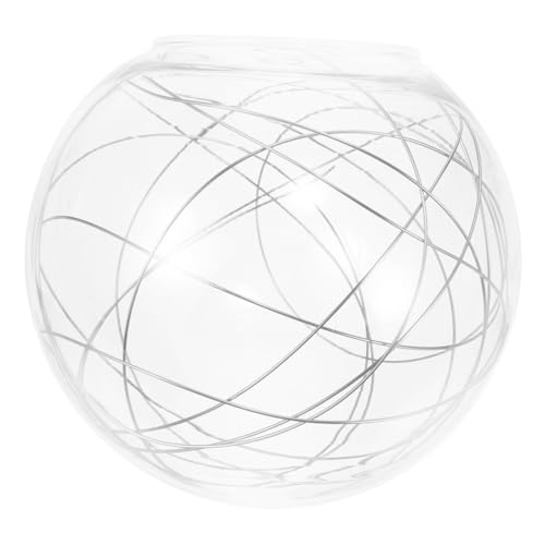 LIFKOME Lampenschirm Ersatz Kugel Lampenschirm für Deckenleuchte Pendelleuchte Kronleuchter Transparent mit Silbernem Aluminiumdraht Durchmesser für Stilvolle Wohnraumgestaltung LIFKOME Lampenschirm Ersatz Kugel Lampenschirm für Deckenleuchte Pendelleuchte Kronleuchter Transparent mit Silbernem Aluminiumdraht Durchmesser für Stilvolle Wohnraumgestaltung von LIFKOME