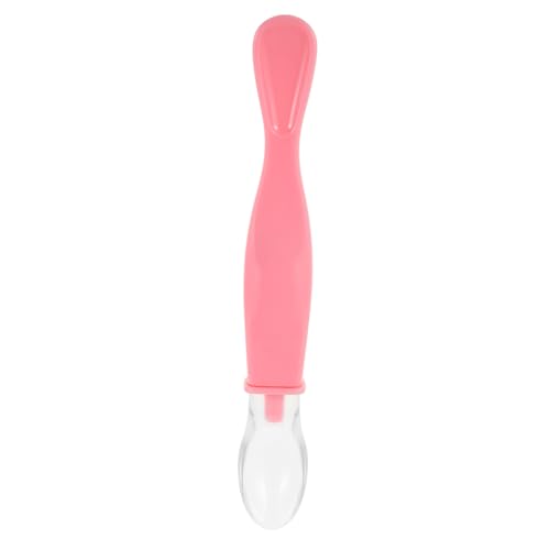 LIFKOME Löffelset Weichem mit Zwei Köpfen für Einführung von Beikost Einfach zu Reinigen Ansprechendem Rosa für Kleinkinder von LIFKOME