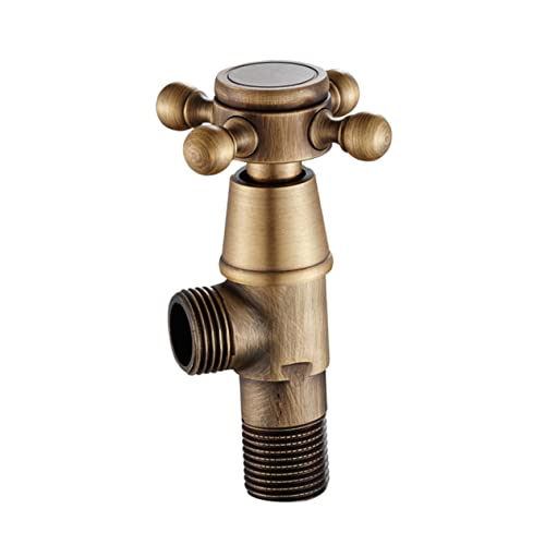 LIFKOME Messing Eckventil Vintage Stil Absperrventil für Toilette und Waschbecken Rostfreier Stahl Hitzebeständig Installieren Geeignet für Kalt und Warmwasseranschluss Badezimmer LIFKOME Messing Eckventil Vintage Stil Absperrventil für Toilette und Waschbecken Rostfreier Stahl Hitzebeständig Installieren Geeignet für Kalt und Warmwasseranschluss Badezimmer von LIFKOME