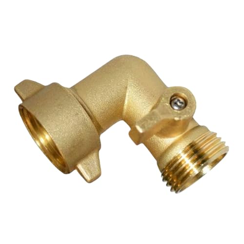 LIFKOME Messing Gartenschlauch Absperrventil Ght Gewinde Winkelventil mit Schalter für Außenbereich Schnelles Wasserstopp Vielseitig für Garten Bewässerungssysteme LIFKOME Messing Gartenschlauch Absperrventil Ght Gewinde Winkelventil mit Schalter für Außenbereich Schnelles Wasserstopp Vielseitig für Garten Bewässerungssysteme von LIFKOME