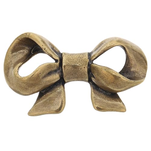 LIFKOME Messing Schrankknopf Vintage Bow Tie Griff Neue Chinesische Stil Möbelknopf Für Küche Bad Kommode Schublade von LIFKOME
