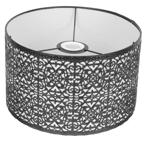 LIFKOME Metall Lampenschirm Ersatz Metall lampenschirm mit Hohlausschnitt für Tischlampe Stehlampe Wandlampe Langlebig Installieren Geeignet für Wohnzimmer Schlafzimmer Arbeitszimmer von LIFKOME