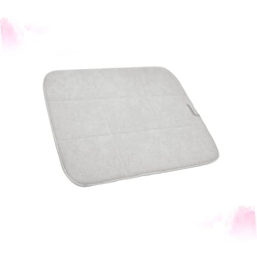 LIFKOME Mikrofaser Abtropfmatte Beige Rutschfeste Küchenspüle Trocknungsmatte Feine Faser Drain Pad für Geschirr Mehrzweck Tischmatte als Abtropffläche und Untersetzer von LIFKOME