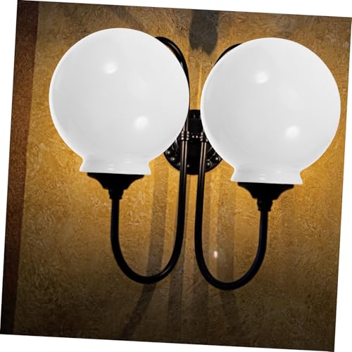 LIFKOME Milchglas Kugel Lampenschirm Ø Glas Lampenschirm Ersatzschirm für Schlafzimmer Wohnzimmer Esszimmer Deckenlampe Stilvoll Robust Einfach zu Reinigen von LIFKOME