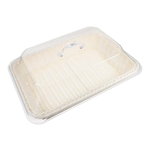 LIFKOME Multifunktionaler Obstkorb mit Transparentem Deckel Simulierter Rattan Brotkorb für Küche und Party Großer Rechteckiger Aufbewahrungskorb Stabiles Acrylmaterial Wiederverwendbar LIFKOME Multifunktionaler Obstkorb mit Transparentem Deckel Simulierter Rattan Brotkorb für Küche und Party Großer Rechteckiger Aufbewahrungskorb Stabiles Acrylmaterial Wiederverwendbar von LIFKOME